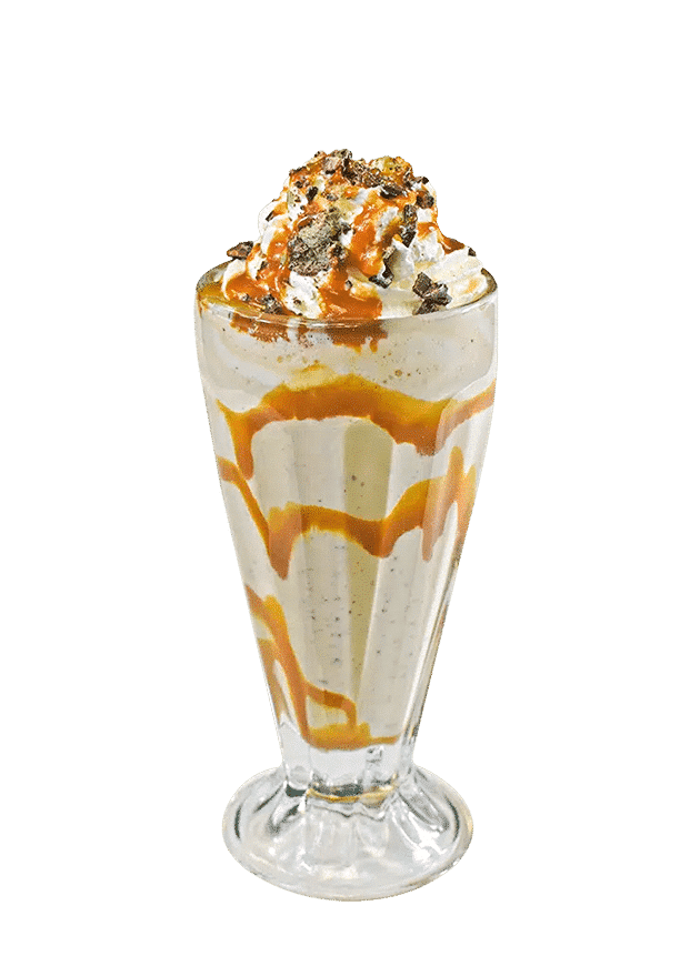 Caramel Peppermint Crisp Milkshake