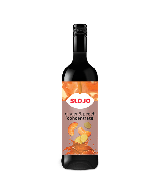 SloJo Ginger & Peach Concentrate - SloJo South Africa
