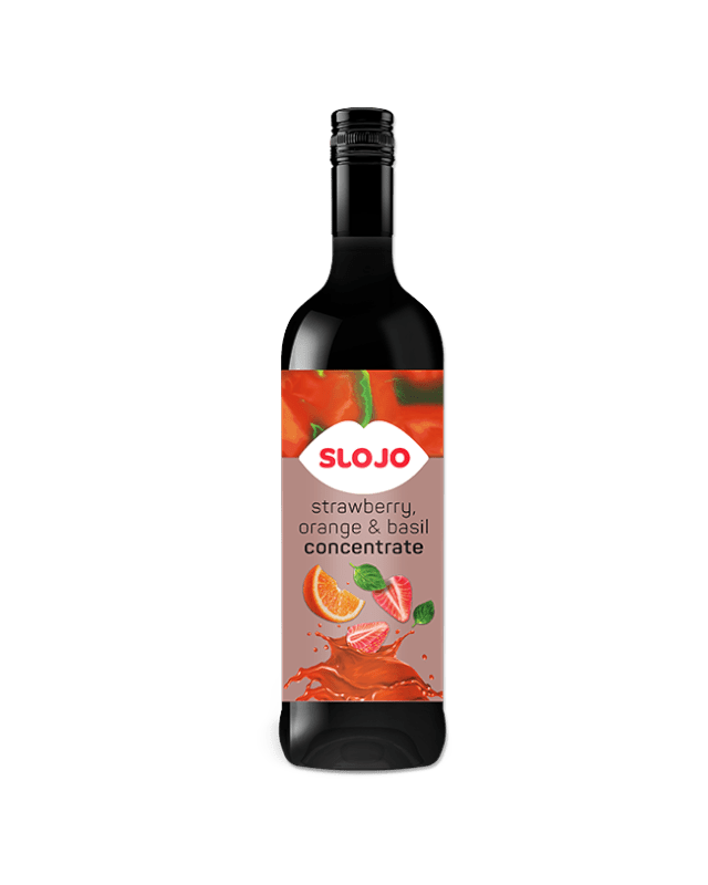 SloJo Strawberry, Orange & Basil Concentrate - SloJo South Africa