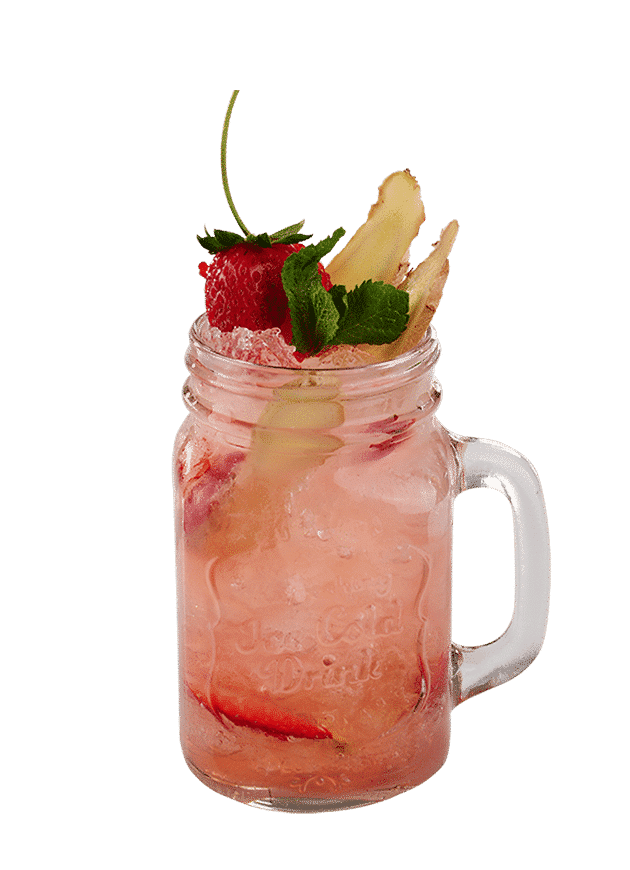 Strawberry Ginger Beer Cooler