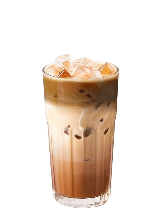 Spanish Latte Coffee Over Ice