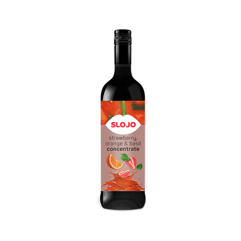 SloJo Strawberry, Orange & Basil Concentrate - SloJo South Africa