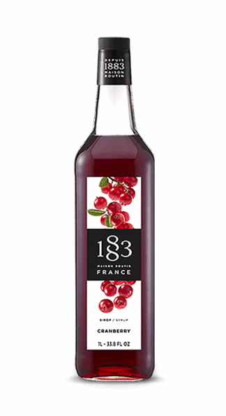 1883 Cranberry Syrup - Slojo | The Designer Drinks Company