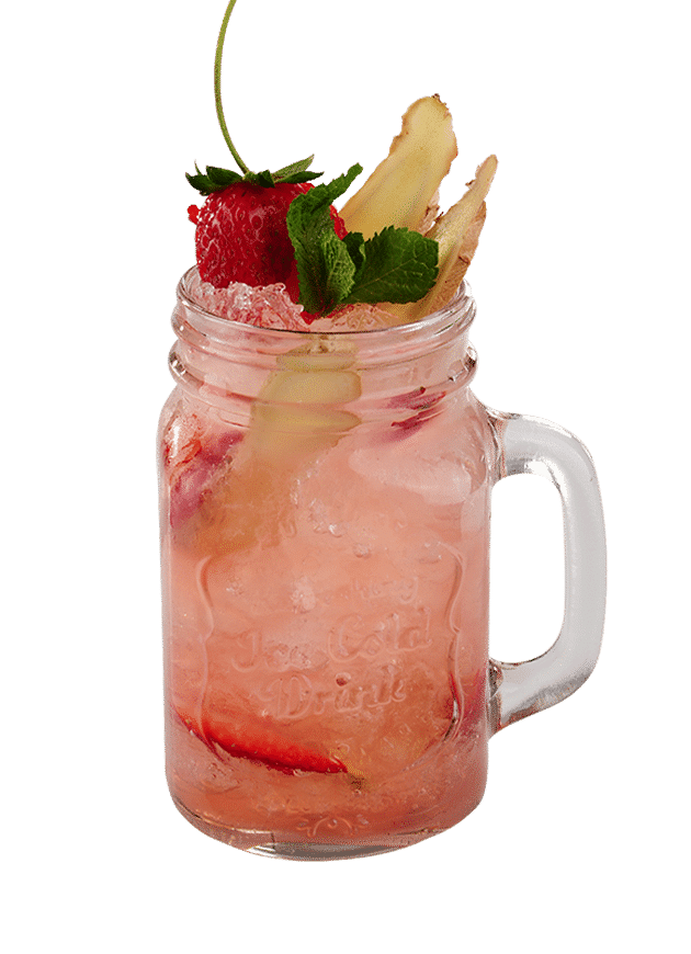 Strawberry Ginger Beer Cooler
