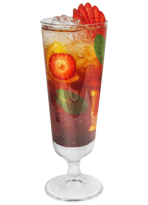 Strawberry Rooibos Ice Tea Cooler